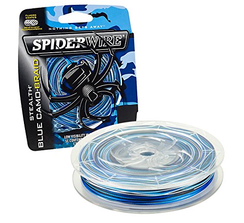 Spiderwire Stealth Braid Fishing Line, Blue Camouflage, 200 yd/100 lb