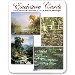 Landscape/ Water Lilies - Set of Four Gift Cards and Vellum Envelopes