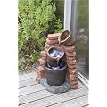 Bermuda Cascading Plant Pot Solar Powered Water Feature with LED Lights