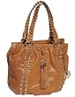 Michael Kors Astor Grommet Large "Luggage" Leather Shoulder Tote