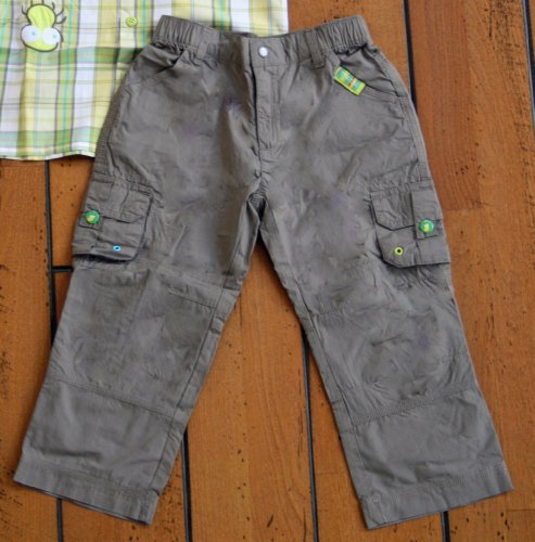 Tuc Tuc Boy Cotton Green Trousers - Pants Bichos Collection. Children's Clothing. (4T)