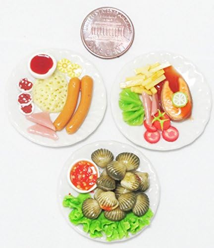 3 Mix Dollhouse miniature Food,Tiny Food,Barbie Collectibles,Barbie Food