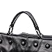 Jonon Women's Genuine Leather Sheepskin Studded Skull Shoulder Bag Crossbody Bag