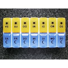 Pillenbox Pillendose Tablettenbox Tablettendose f�r 1 Woche
