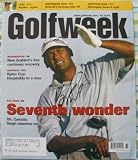 Vijay Singh autographed 2004 or 2005 Golfweek magazine (Golfweek=2005)