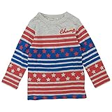 【H28年春物】 CHILD CHAMP(チャイルド チャンプ) 接結天竺星ボーダー長袖Tシャツ 80cm/NB NO.C-86161106