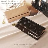 パトリチア・グッチデザイン エナメル 牛革 長財布 L字ファスナー小銭入れ付き / レディース(No.7371)
