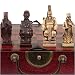 Vintage Style Chess Set w/ Chinese China 8 Immortals