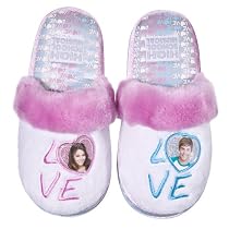 Fuzzy Slipper Gift Shop - High School Musical Slippers - White :  high school musical slippers white school fuzzy slippers