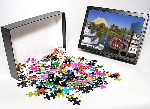 Photo Jigsaw Puzzle of Empress Hornblower and Delta King paddle steamers on the Sacramento River, Old from Robert Harding