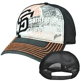 MLB San Francisco Giants Black Orange Snapback American Needle Mesh Hat Cap