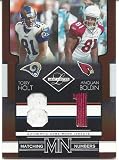 Torry Holt & Anquan Boldin 2006 Leaf Limited Matching Numbers Jersey Card St. Louis Rams