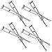 Set of 4 Plastic Toy Miniature Pair of Crutches for Action Figures, Dioramas, Models