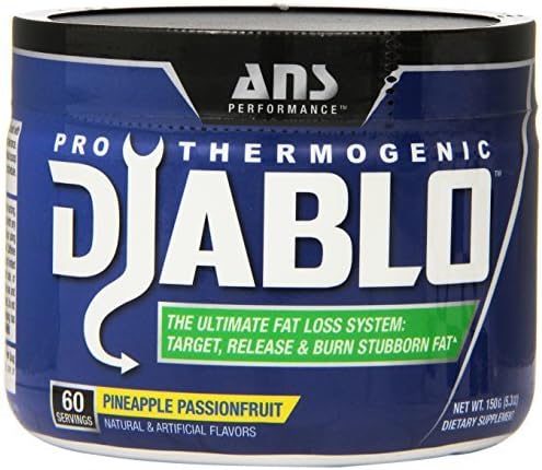 ANS Performance Pro Thermogenic Diablo, Fat Burner for Weight Loss and Targeting Stubborn Fat, Pineapple Passion, 60 Servings by ANS Performance