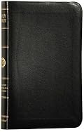 ESV Compact Bible, Premium Bonded Leather, Black, Red Letter Text