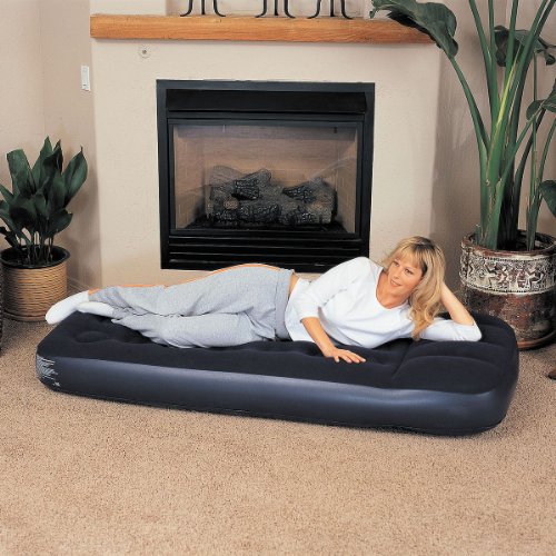 Bestway Inflatable Blow Up Flocked Guest Sleeping Airbed Single Double Mattress SINGLE