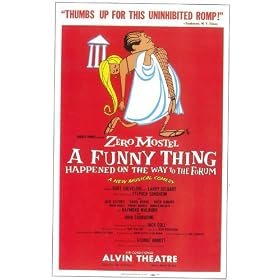 A Funny Thing Happened on the Way to the Forum Poster Broadway 11 x 17 In - 28vm x 44cm Jack Gilford David Burns John Carradine Ruth Kobart Raymond Walburn Brian Davies une chose dr�le a arriv� chemin faisant pour la tribune libre (11 x 17 In - 28cm x 44cm)