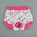 Fitwarm Washable Pink Floral Female Pet Dog Diaper Sanitary Pants Season Heat Nappies Clothes Apparel, X-Small