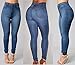 Ermonn Women's High Waist Denim Skinny Jeans Stretch Comfy Pants