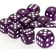 Translucent 16mm d6 Purple/white Pipped Dice