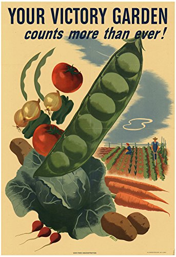 Your Victory Garden Counts More Than Ever WWII War Propaganda Art Print Poster 13 x 19in