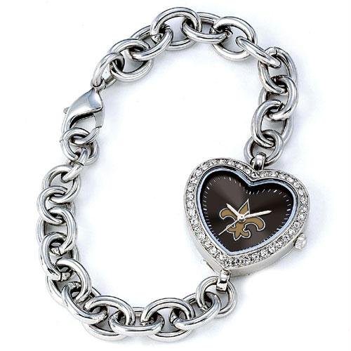 Game Time GTW-NFL-HEA-NO New Orleans Saints NFL Ladies Heart Series Watch
