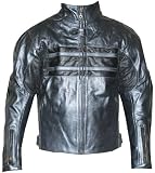 Womens Leather Jacket Motorcycle Armor Ladies Black XXL