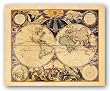 New World Map, 1676 by Pieter Goos 18"x22" Art Print Poster