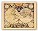 New World Map, 1676 by Pieter Goos 18"x22" Art Print Poster