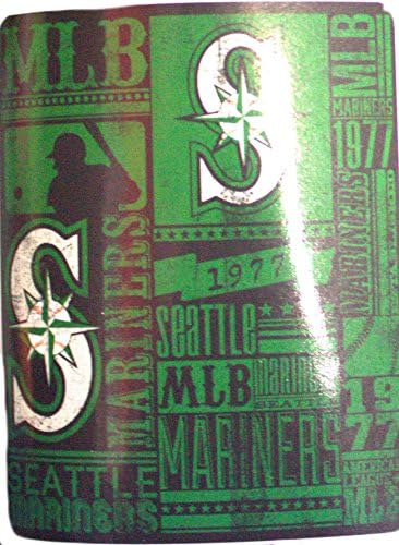 MLB Officially Licensed Established Fleece Throw Blanket (Seattle Mariners)