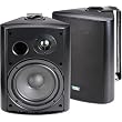 TIC ASP-120B Architectural Series 120-Watt Exterior Patio Speakers, Black