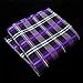 SHLAX&WING Checked Plaids Purple Hanky Mens Neckties Silk Pocket Square Suit Gift