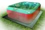 Protective Spa Pad - 8ft x 8ft (Gray) (2"H x 96"W x 96"D)