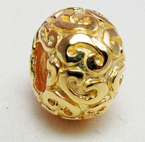 .925 Sterling Silver Feeling Groovy Charm Pandora, Chamilia, Biagi & European Bracelets Compatible.