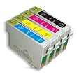 4 Moreinks Compatible Printer Ink Cartridges to replace Epson T0715 - Cyan, Magenta, Yellow, Black