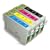 T0715 - 1 Set of 4 Compatible Ink Cartridges for Epson Stylus...