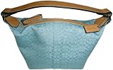 Best Buycoach handbags logo-Women's Coach Purse Handbag Mini Soho Signature Logo Sky Blue On Sale