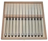 Laguiole Dubost – 12 STEAK KNIVES in heavier 25/10 stainless steel – IVORY color