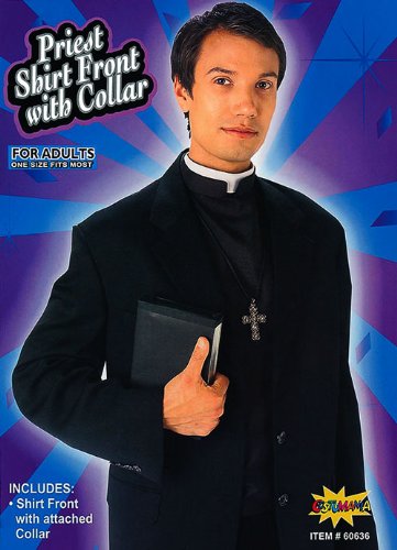 PRIEST SHIRT FRONT WITH COLLAR