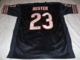Devin Hester Signed Blue Chicago Bears Jersey W/PROOF Picture of Devin Signing