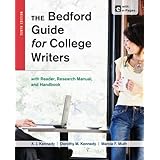 the bedford guide for college writers with reader research manual and handbook