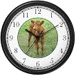 Baby Guernsey Cow - Calf Wall Clock by WatchBuddy Timepieces (Black Frame)