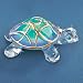 Tiffany Turtle Glass Figurine