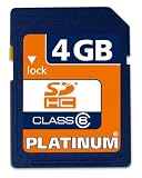 Platinum Secure Digital High Capacity (SDHC) Speicherkarte 4 GB