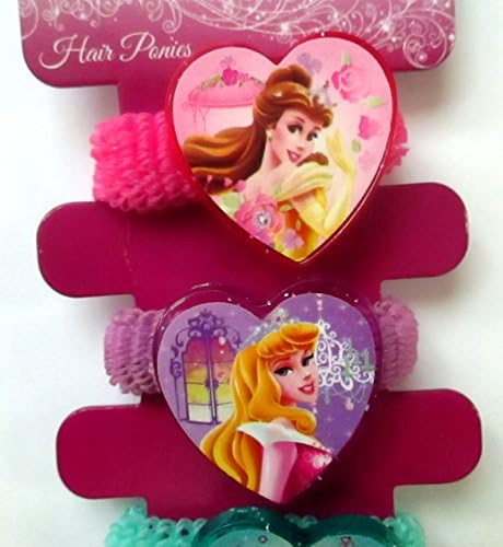 Disney Princess Pony Tail Holders 4 Pcs (4 Sets of 4)