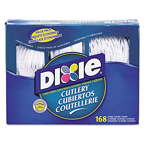 Dixie Standard Cutlery Combo Box, White, 168/Box
