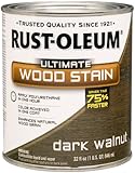 Rust-Oleum 260147 Ultimate Wood Stain, Quart, Dark Walnut
