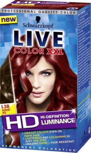 Schwarzkopf LIVE Color XXL Luminance L38 Radiant Red by Schwarzkopf and Henkel