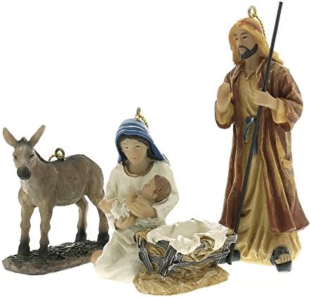 Holy Family Nativity Ornament Set
