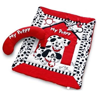 Black White Red Prop Up Activity Playmat